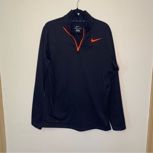 Men's Nike Black Dri-Fit Quarter Zip Size Large